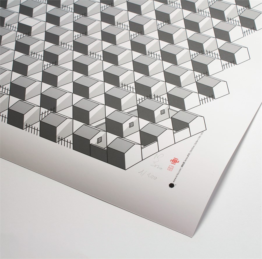 Maze #13 (170γρ. Bright White matte paper