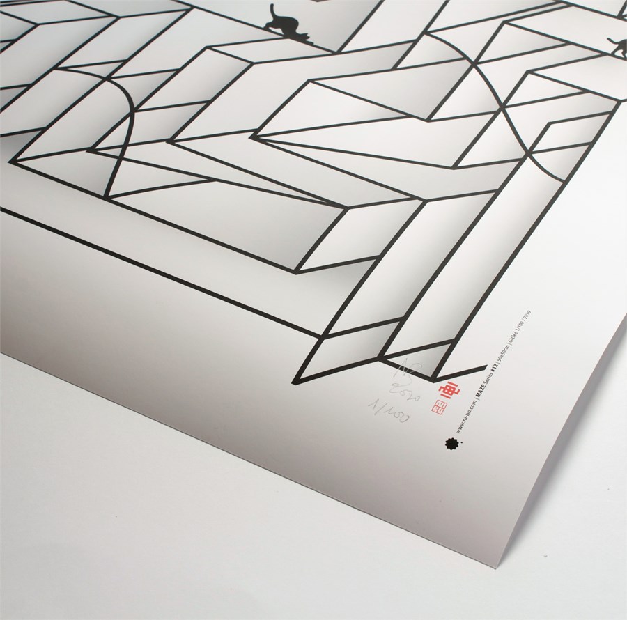 Maze #12 (170γρ. Bright White matte paper)