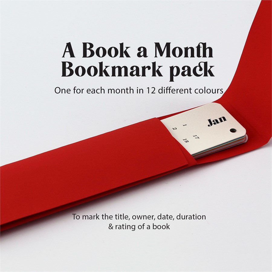 A book a Month Bookmark pack